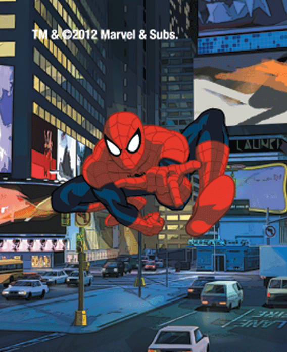 Disney Spider-Man Animation Lenticular Card 